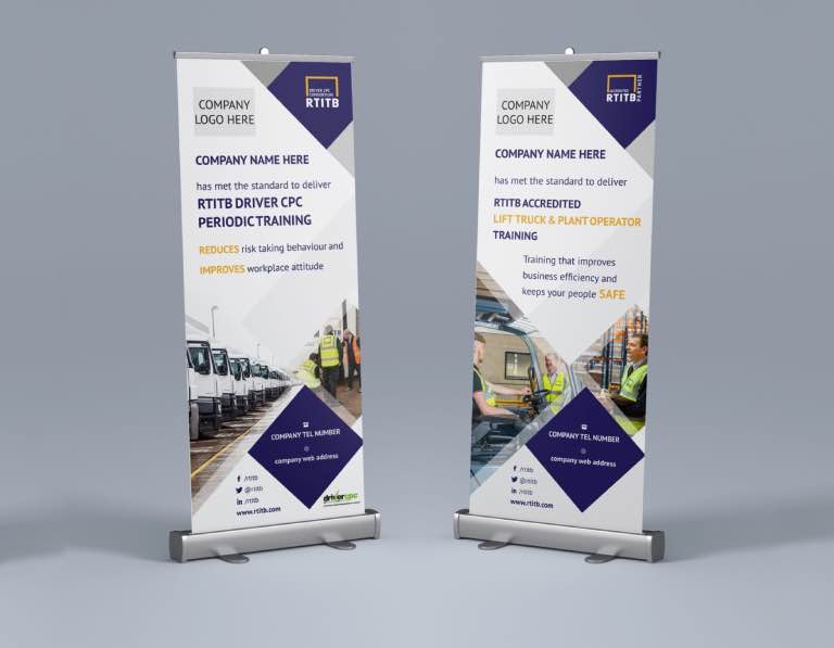 roll-up banner 190 and