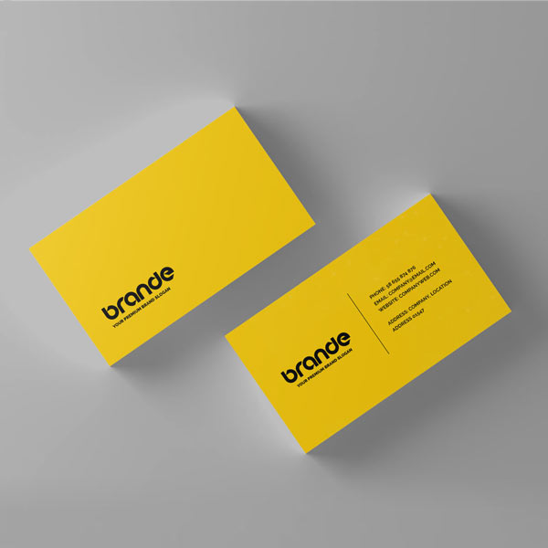 matte lamination business cards