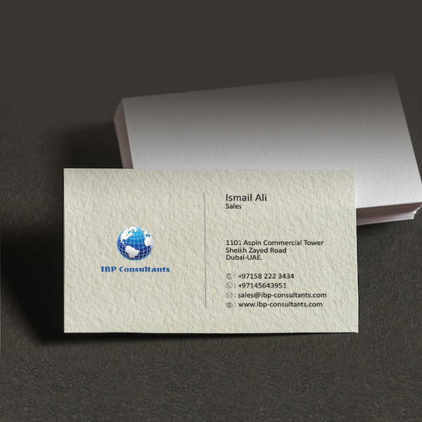 textured business cards