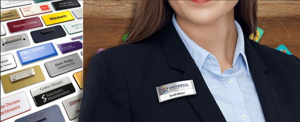magnetic name badges