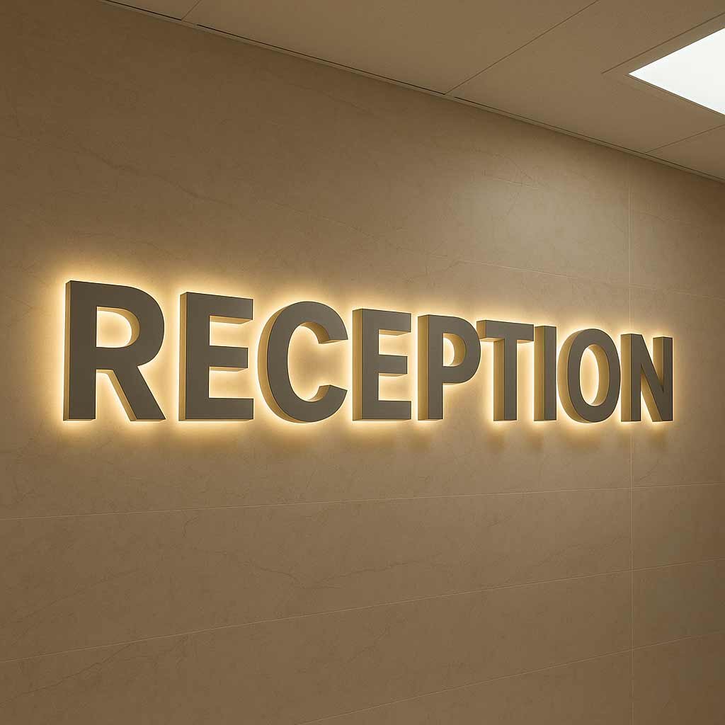 backlit signage