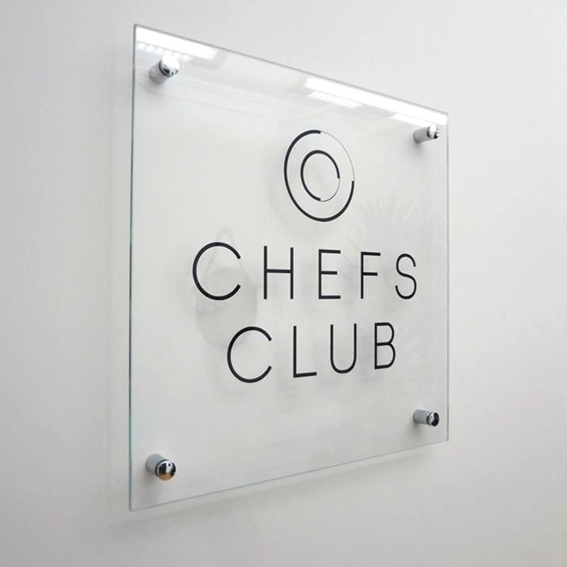 Glass Name Plate