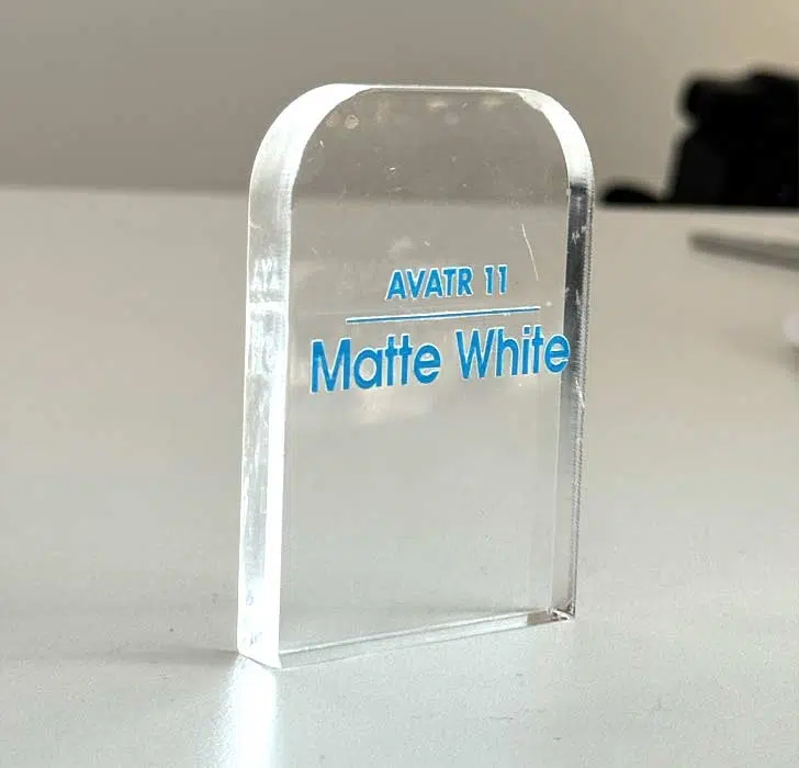 acrylic price tag