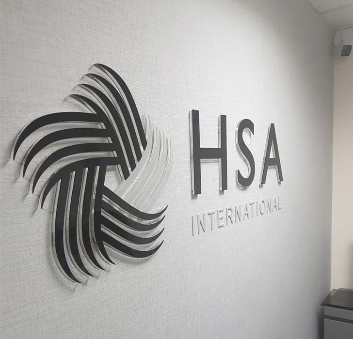 acrylic reception logo