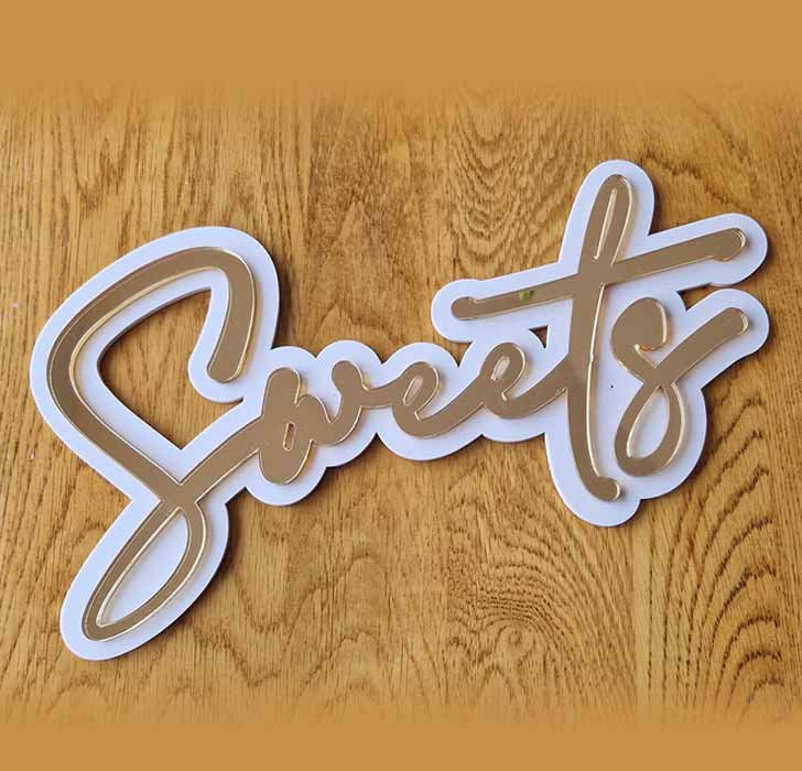 double layer acrylic letters