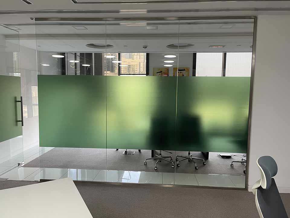 Custom Printed Frosted Glass Stickers
