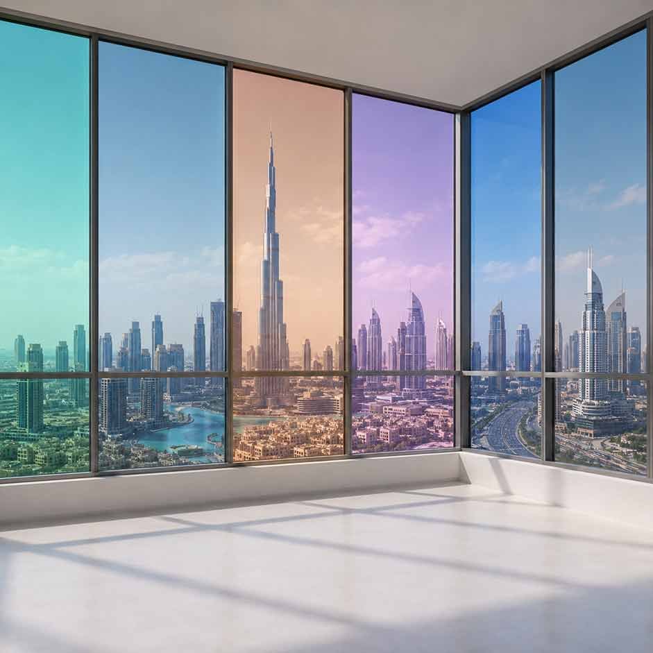 Rainbow Decorative Window Film Dubai